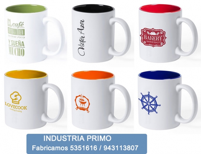 Taza publicitaria recta colores variados