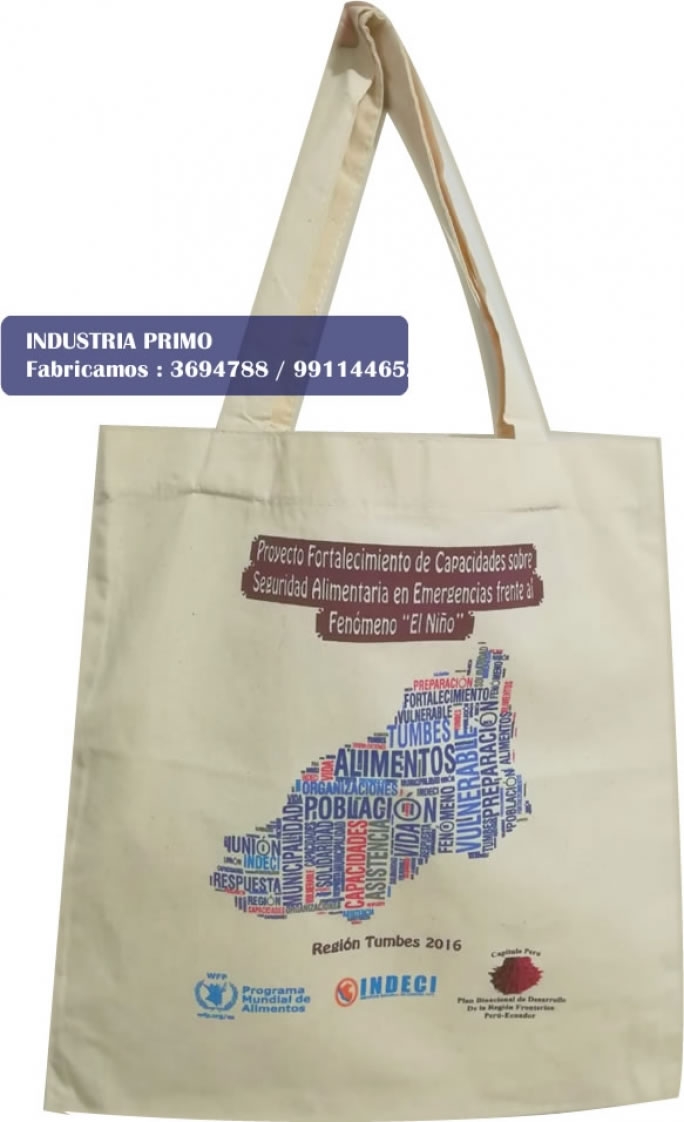  Bolsos en tela tocuyo