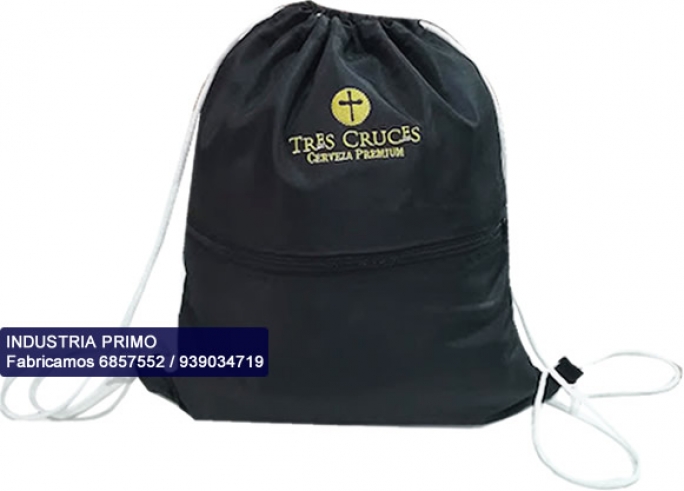 Mochila Deportiva con Cordones en taslan Gamuzado